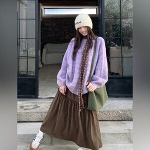 Evolution by Cyrus Women's Knit Purple Sweater size XL